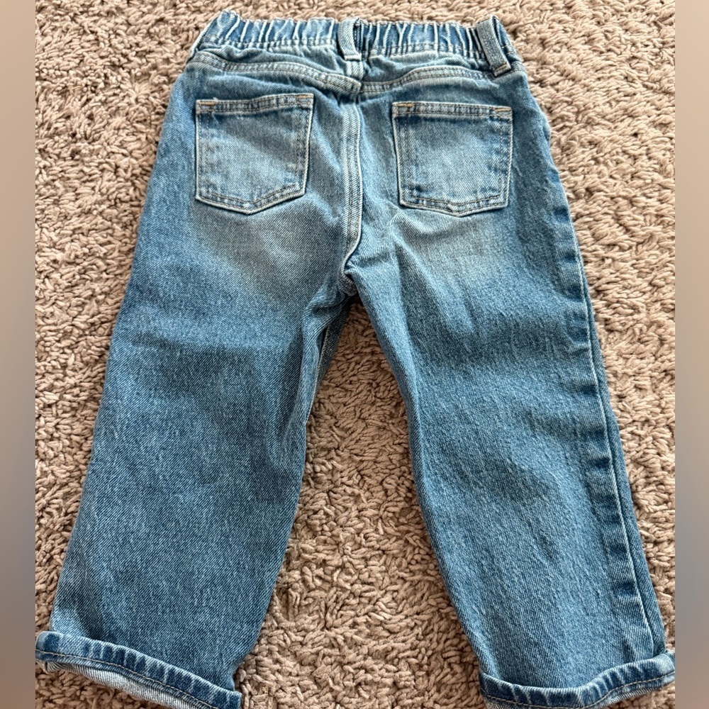 Preloved Classic Blue Kids Denim Jeans - Elastic Waist - Picture 3 of 3